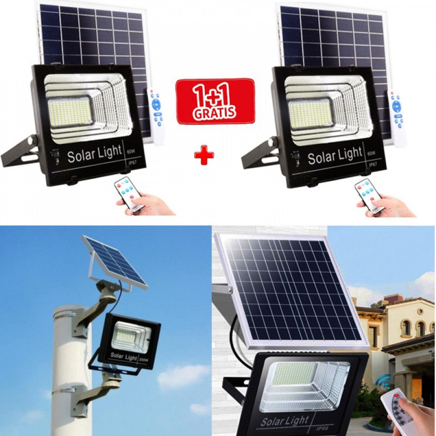Set 2 proiectore solare led, senzor de miscare